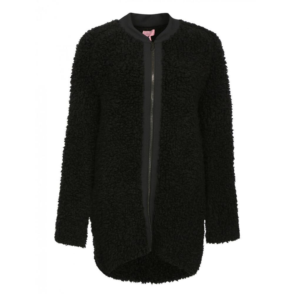 GIAMBATTISTA VALLI GIAMBA Long Sleeve Wool Cardigan Zip Jacket Sweater Black XXS